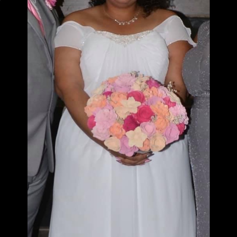 David’s Bridal wedding gown